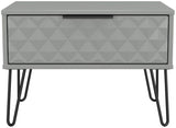 Harlequin 1 Drawer Midi Chest with Black Hairpin Legs