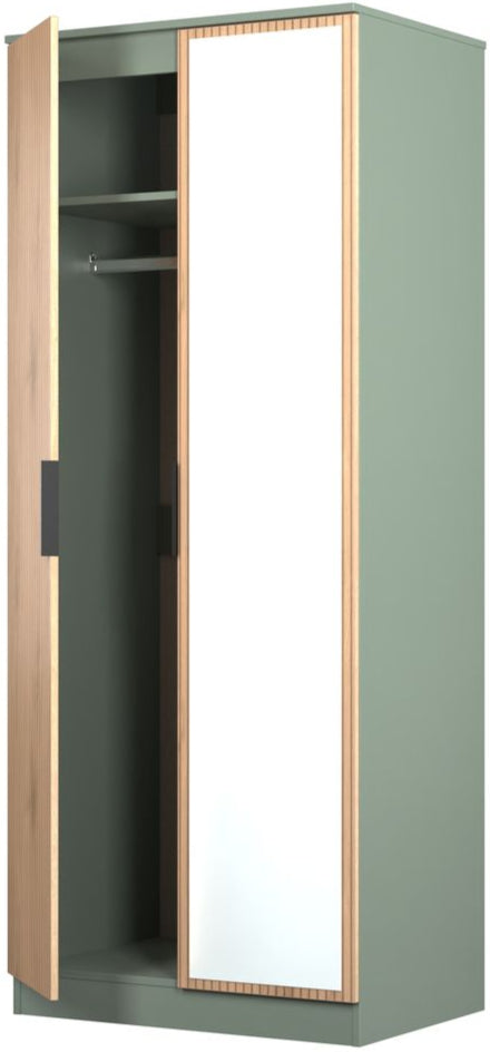 Java Mirrored 2 Door Double Wardrobe