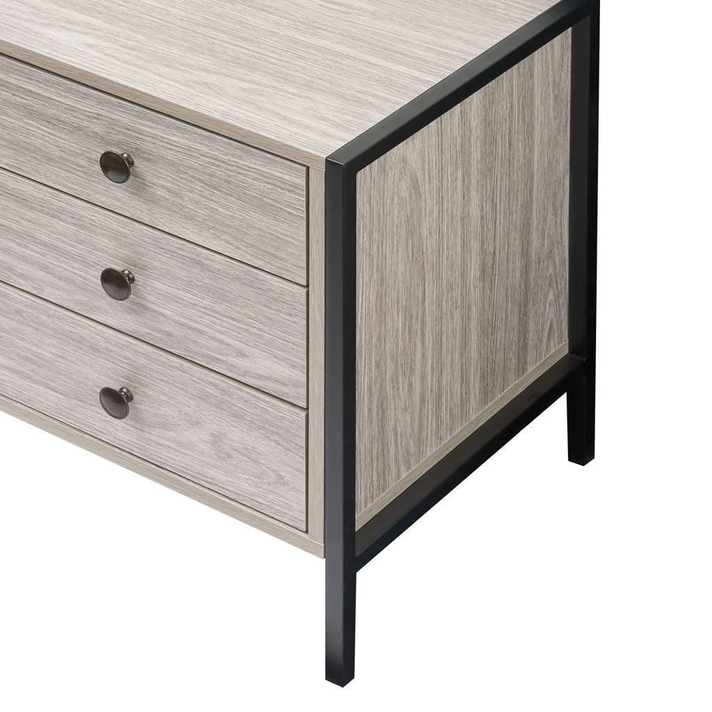 Alva Open Wardrobe with 2 Drawers 3 Piece Bedroom Set