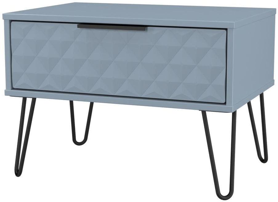 Harlequin 1 Drawer Midi Chest with Black Hairpin Legs