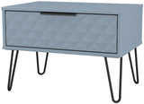 Harlequin 1 Drawer Midi Chest with Black Hairpin Legs