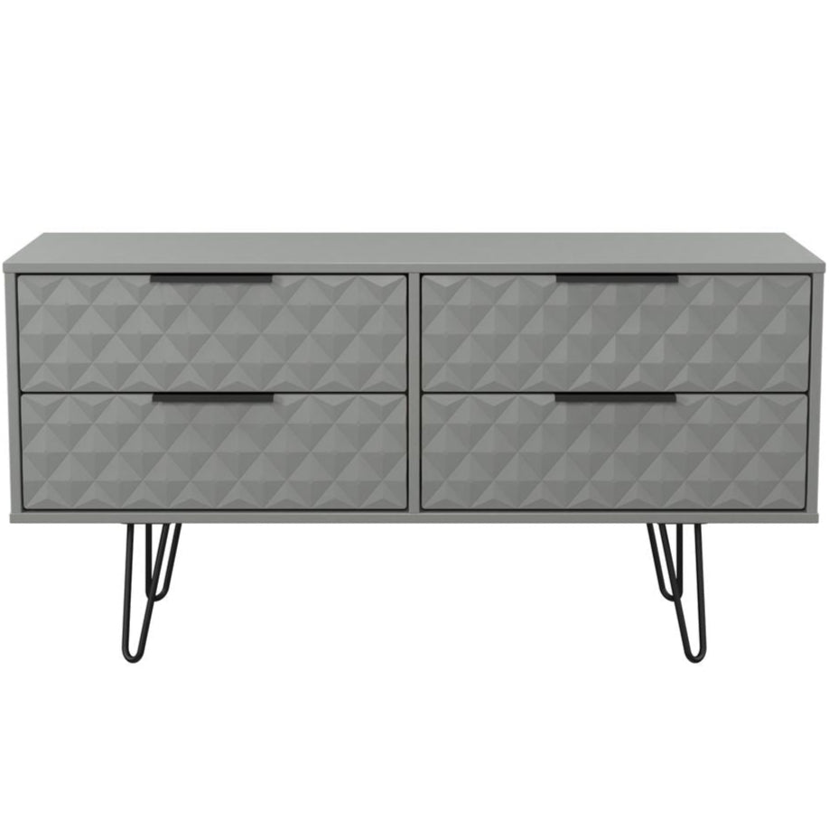 Harlequin 4 Drawer Bed Box with Black Hairpin Legs