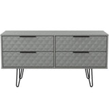 Harlequin 4 Drawer Bed Box with Black Hairpin Legs