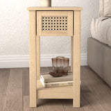 Chudleigh Oslo Oak 1 Drawer Bedside Table