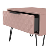 Harlequin 1 Drawer Midi Chest with Black Hairpin Legs